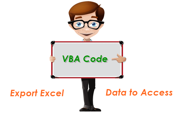 एक्सेल डेटा को एक्सेस में निर्यात करने के लिए वीबीए कोड
