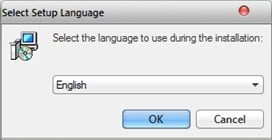 Select Setup Language