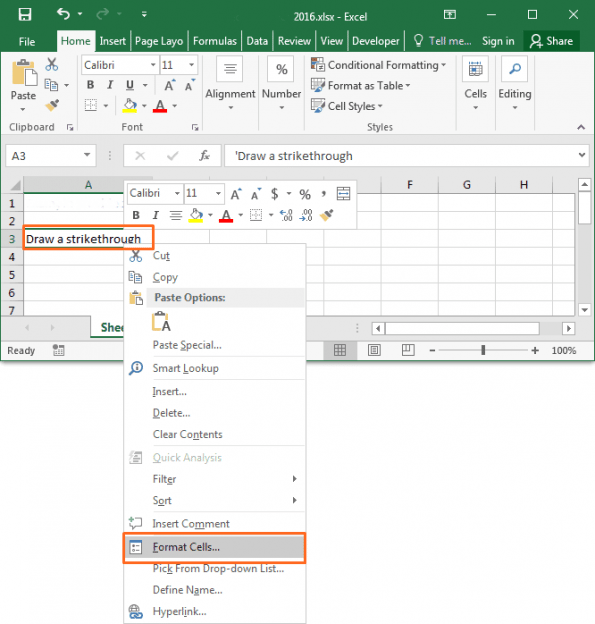 Strikethrough_In_Excel_2016_02