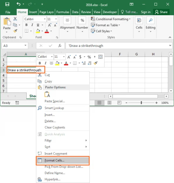 Strikethrough_In_Excel_2016_02