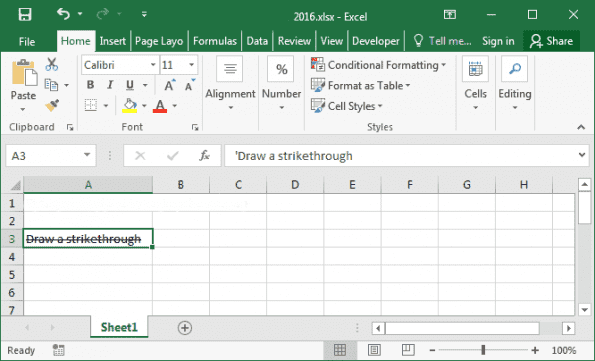 Strikethrough_In_Excel_2016_04