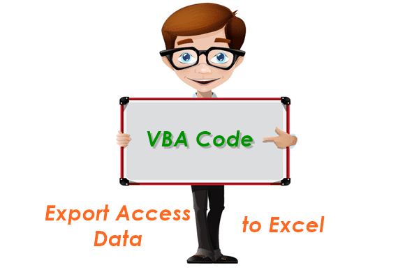 एक्सेल में एक्सेस डेटा निर्यात करने के लिए वीबीए कोड