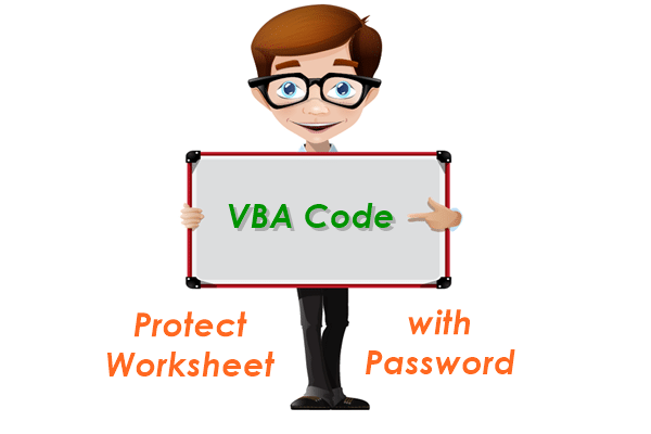 वर्कशीट को पासवर्ड से सुरक्षित रखने के लिए VBA कोड बंद करें