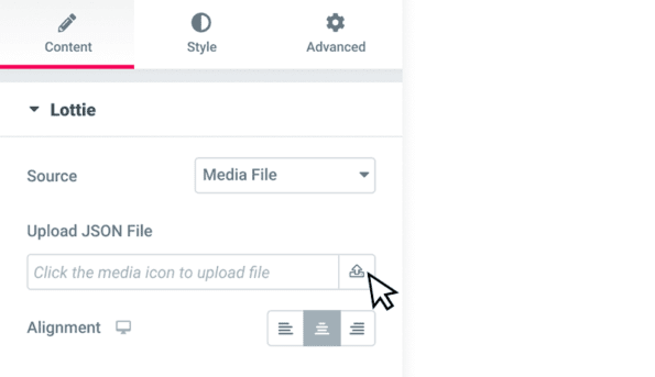 Lottie Editor Media Library