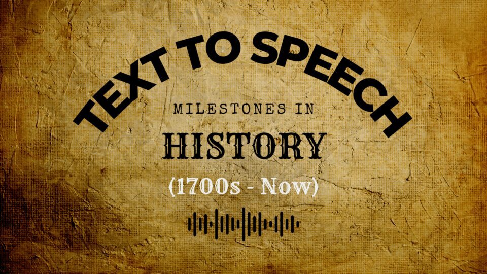 Ewolucja technologii zamiany tekstu na mowę